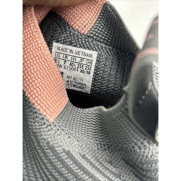 adidas NMD CS1 Primeknit Grey Trace Pink Women’s Size 8.5 Athletic Shoes - Picture 8 of 8